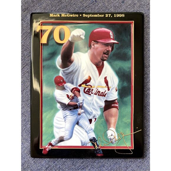 Mark McGwire #70 Bradford Exchange ceramic plate - Picture 2 of 5